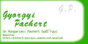 gyorgyi pachert business card